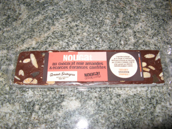 Barre Nougat Chocolat Ecorces d'Orange 100 g